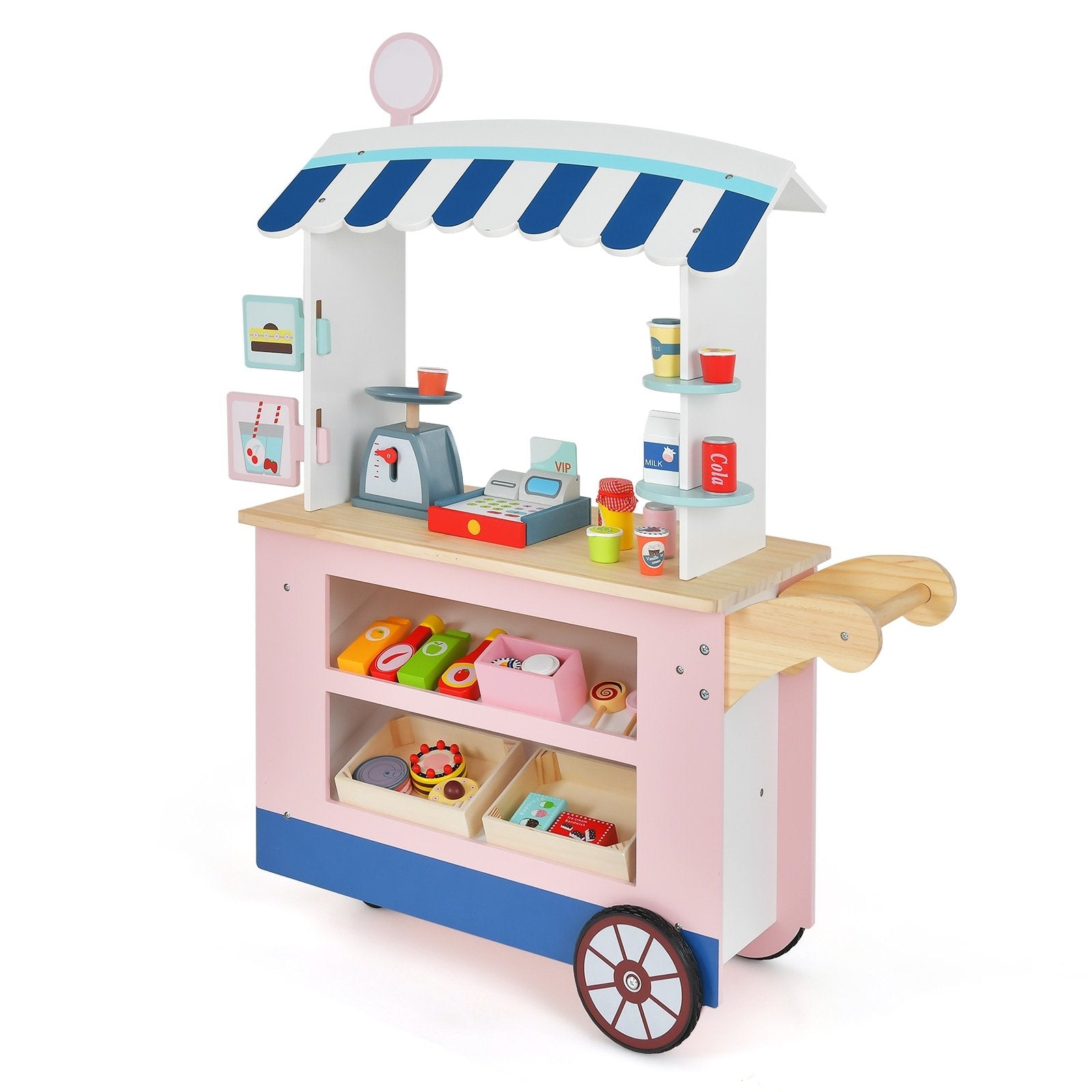 Toy Cart Play Set with POS Machine and Lovely Scale, Multicolor Play Kitchen Sets   at Gallery Canada