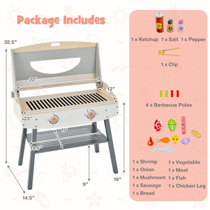 Kids Barbecue Grill Playset for Girls and Boys Aged 3+, Multicolor Pretend Toys   at Gallery Canada