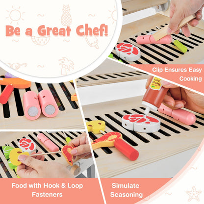 Kids Barbecue Grill Playset for Girls and Boys Aged 3+, Multicolor Pretend Toys   at Gallery Canada