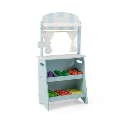 Kid's Farmers Market Stand, Blue Play Kitchen Sets   at Gallery Canada