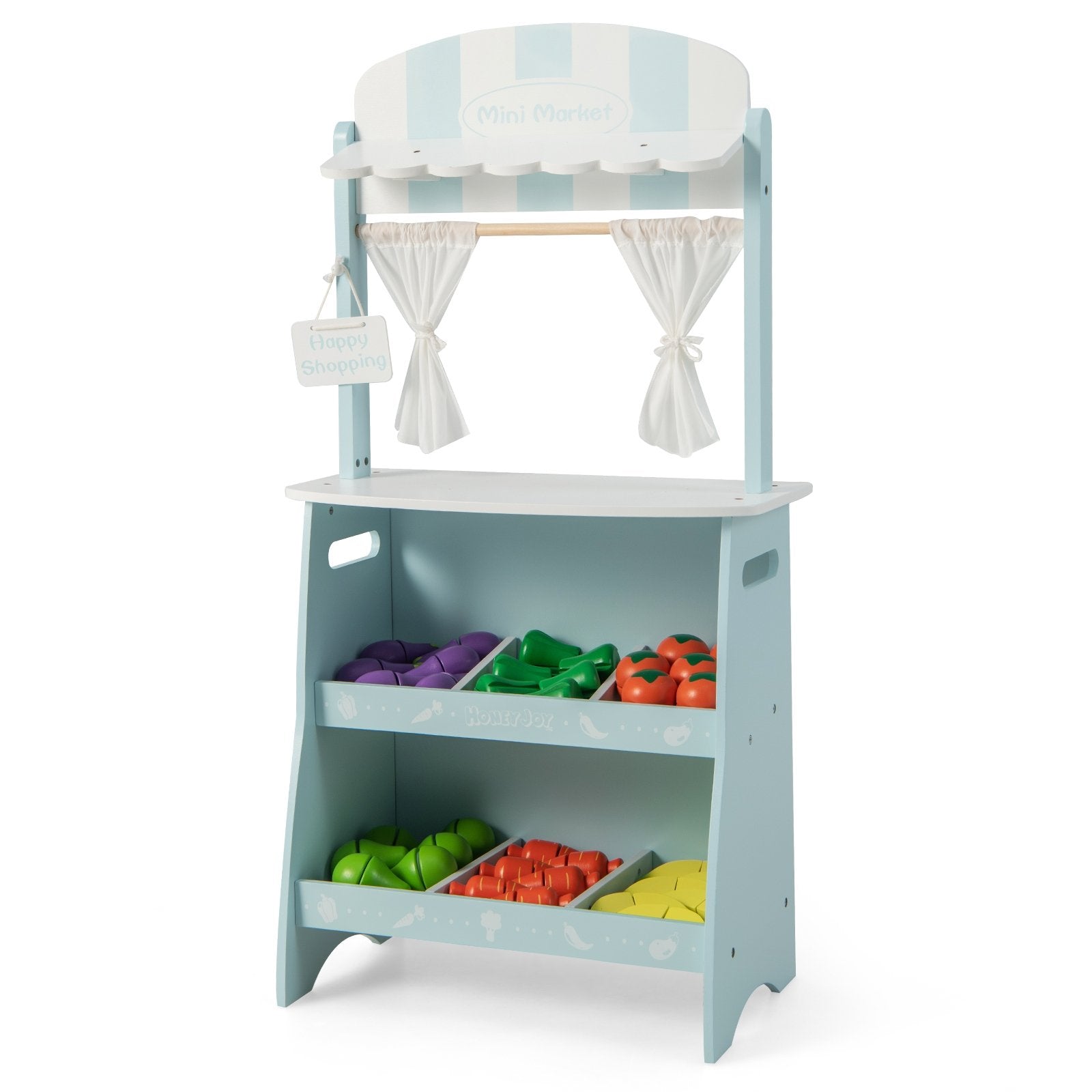 Kid's Farmers Market Stand, Blue Play Kitchen Sets   at Gallery Canada