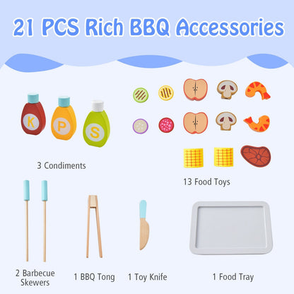 Kid's Pretend Barbecue Grill Play Set, Multicolor Play Kitchen Sets   at Gallery Canada