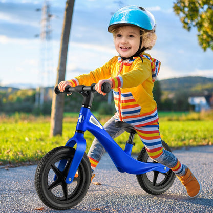 Kids Balance Bike with Rotatable Handlebar and Adjustable Seat Height, Blue Balance Bikes   at Gallery Canada