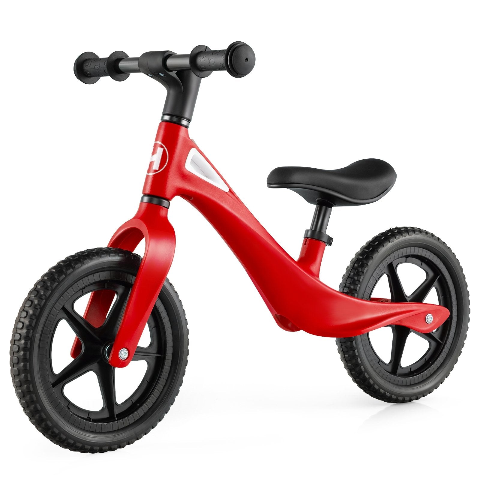 Kids Balance Bike with Rotatable Handlebar and Adjustable Seat Height, Red Balance Bikes   at Gallery Canada