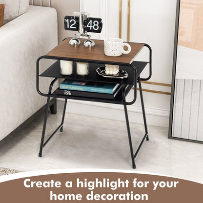 3-tier Compact Side End Table with Storage Shelf, Coffee End & Side Tables   at Gallery Canada