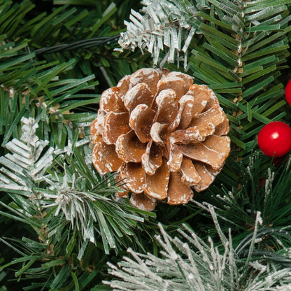 7 Feet Pre-Lit Artificial Christmas Tree with 400 Lights and 1116 Branches, Green Christmas Tree   at Gallery Canada