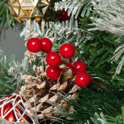 7 Feet Pre-Lit Artificial Christmas Tree with 400 Lights and 1116 Branches, Green Christmas Tree   at Gallery Canada