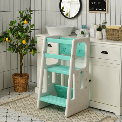 Kids Kitchen Step Stool with Double Safety Rails , Green Toddler & Kids Furniture   at Gallery Canada