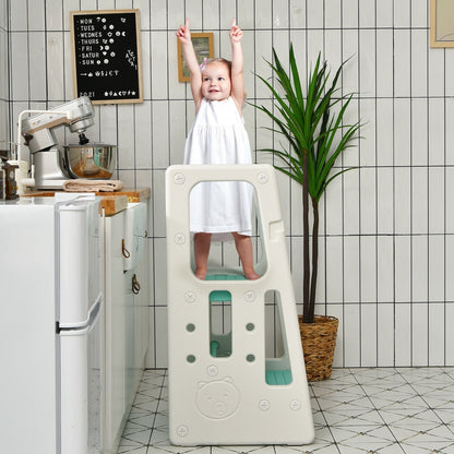 Kids Kitchen Step Stool with Double Safety Rails , Green Toddler & Kids Furniture   at Gallery Canada