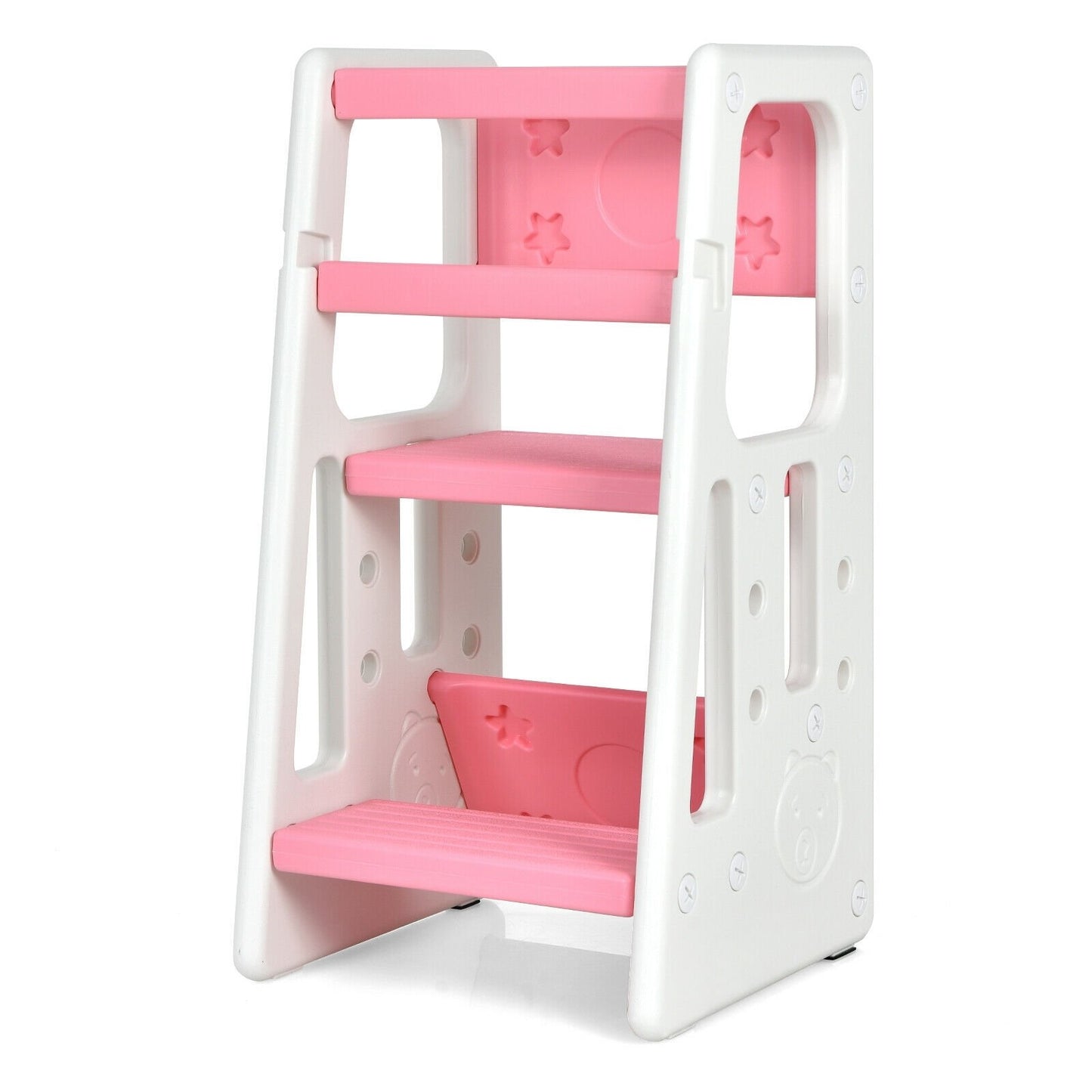 Kids Kitchen Step Stool with Double Safety Rails , Pink Toddler & Kids Furniture   at Gallery Canada