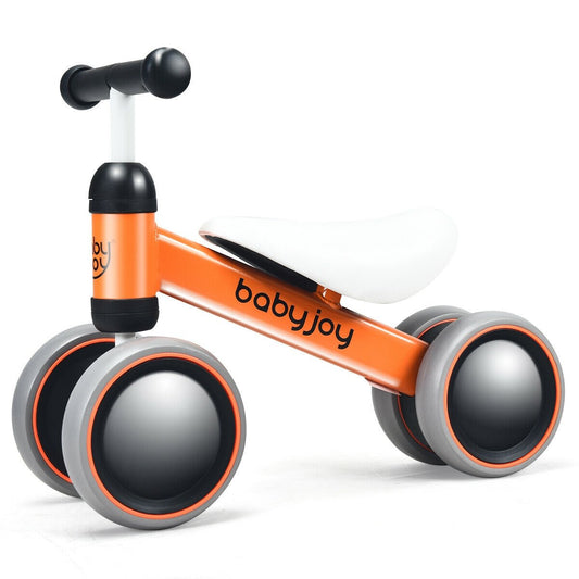 4 Wheels No-Pedal Baby Balance Bike, Orange Balance Bikes   at Gallery Canada
