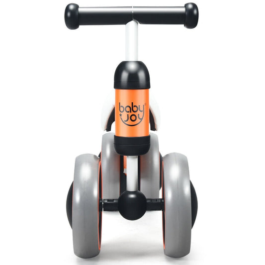 4 Wheels No-Pedal Baby Balance Bike, Orange - Gallery Canada