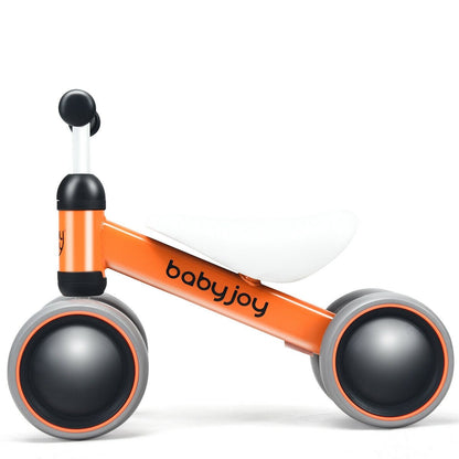 4 Wheels No-Pedal Baby Balance Bike, Orange Balance Bikes   at Gallery Canada