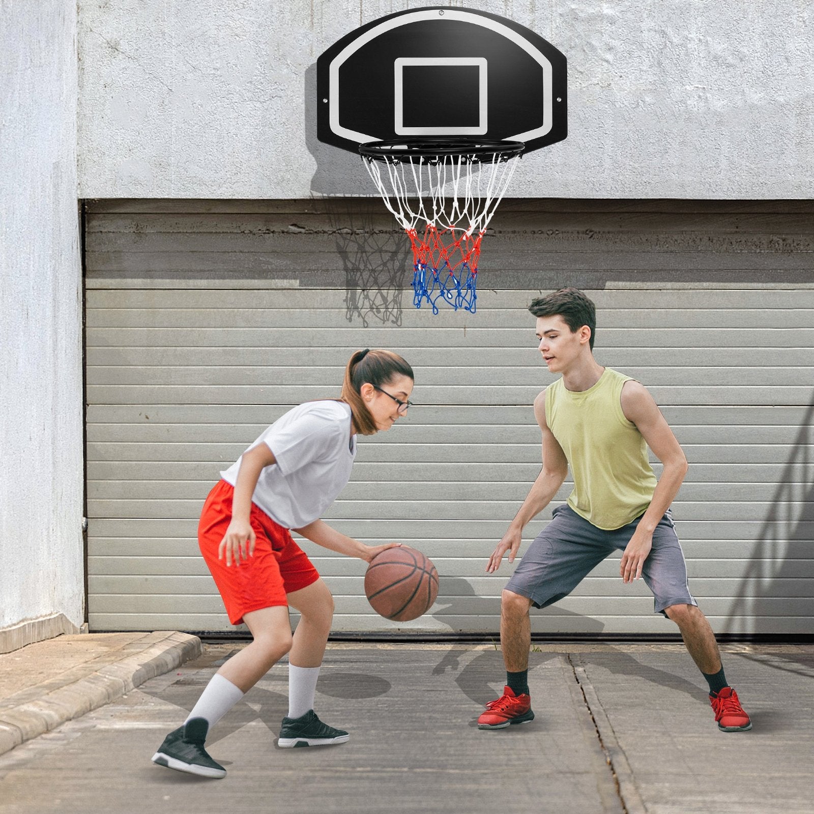 Wall Mounted Basketball Set for Kids Teens Adults, Black Sport Equipments   at Gallery Canada