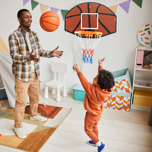 Indoor Outdoor Basketball Games with Large Shatter-proof Backboard, Red Sport Equipments Red  at Gallery Canada