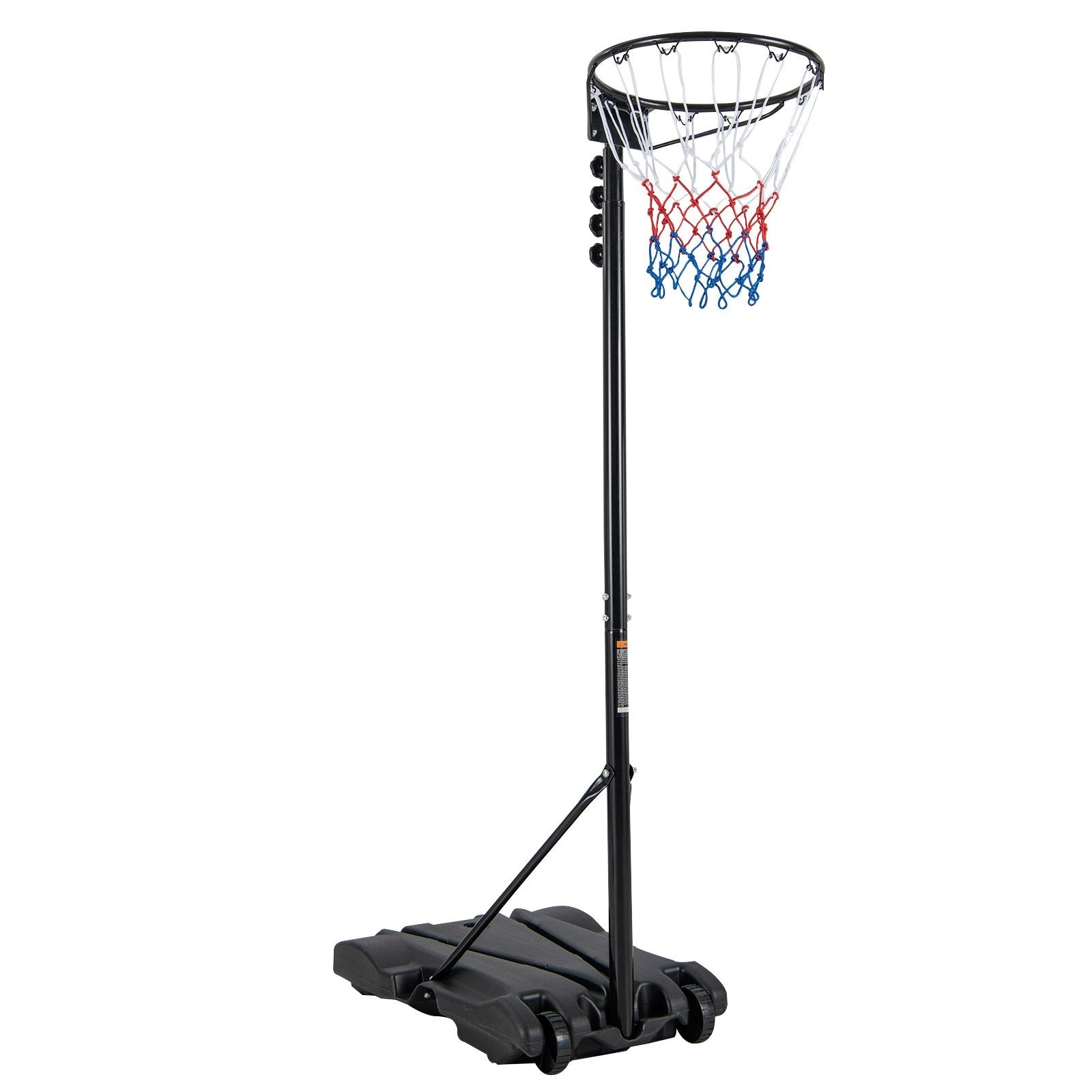 8.5 to 10 FT Adjustable Portable Basketball Hoop Stand with Fillable Base and 2 Wheels, Black Sport Equipments   at Gallery Canada