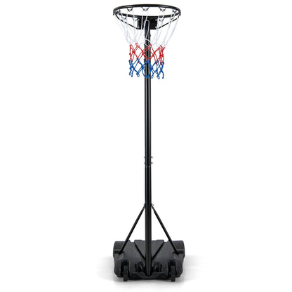 8.5 to 10 FT Adjustable Portable Basketball Hoop Stand with Fillable Base and 2 Wheels, Black Sport Equipments   at Gallery Canada