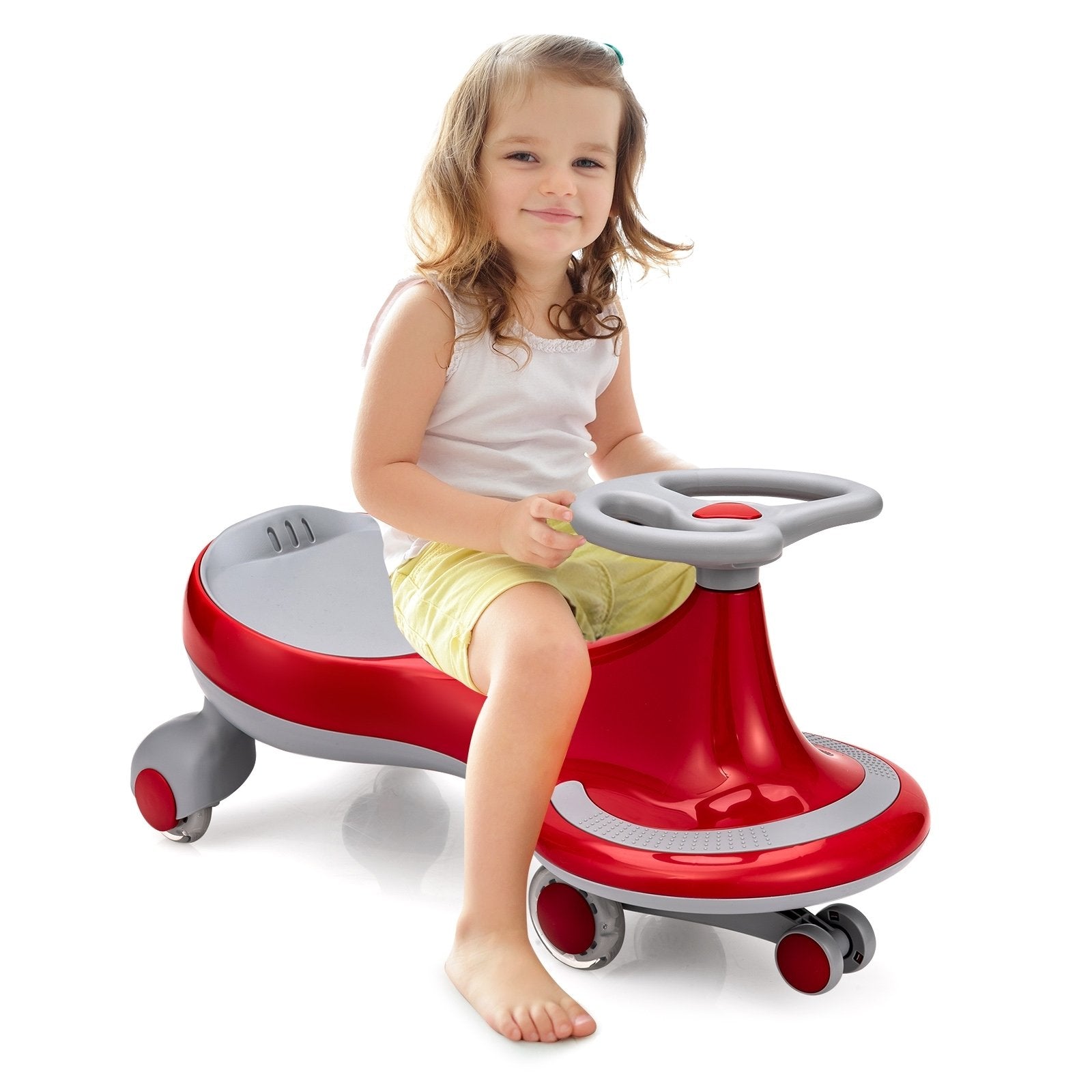 Wiggle Car Ride-on Toy with Flashing Wheels, Red Push & Pedal Ride On Toys   at Gallery Canada