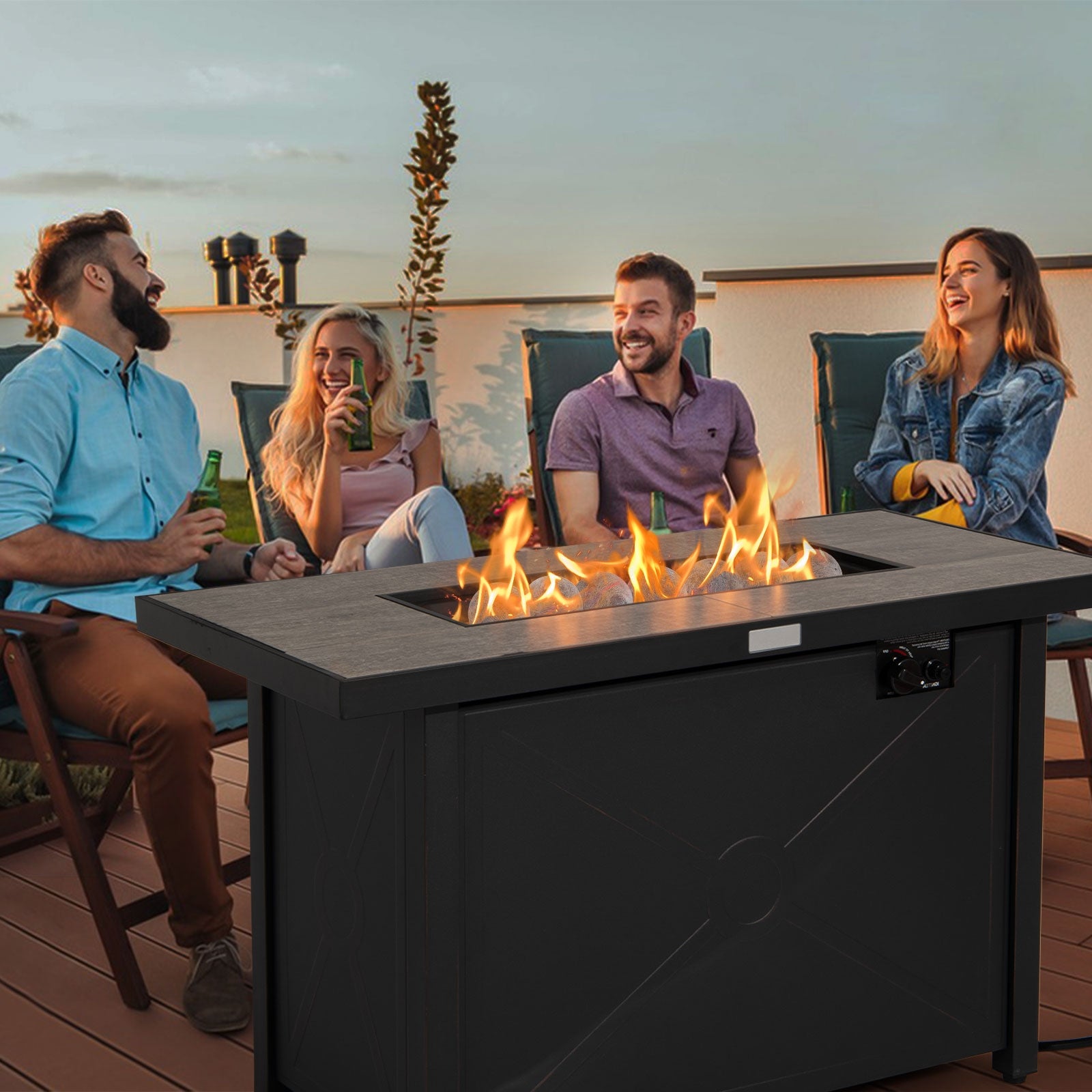 15 Pieces Ceramic Fiber Fire Balls for Outdoor Use, Gray Fire Pits at Gallery Canada