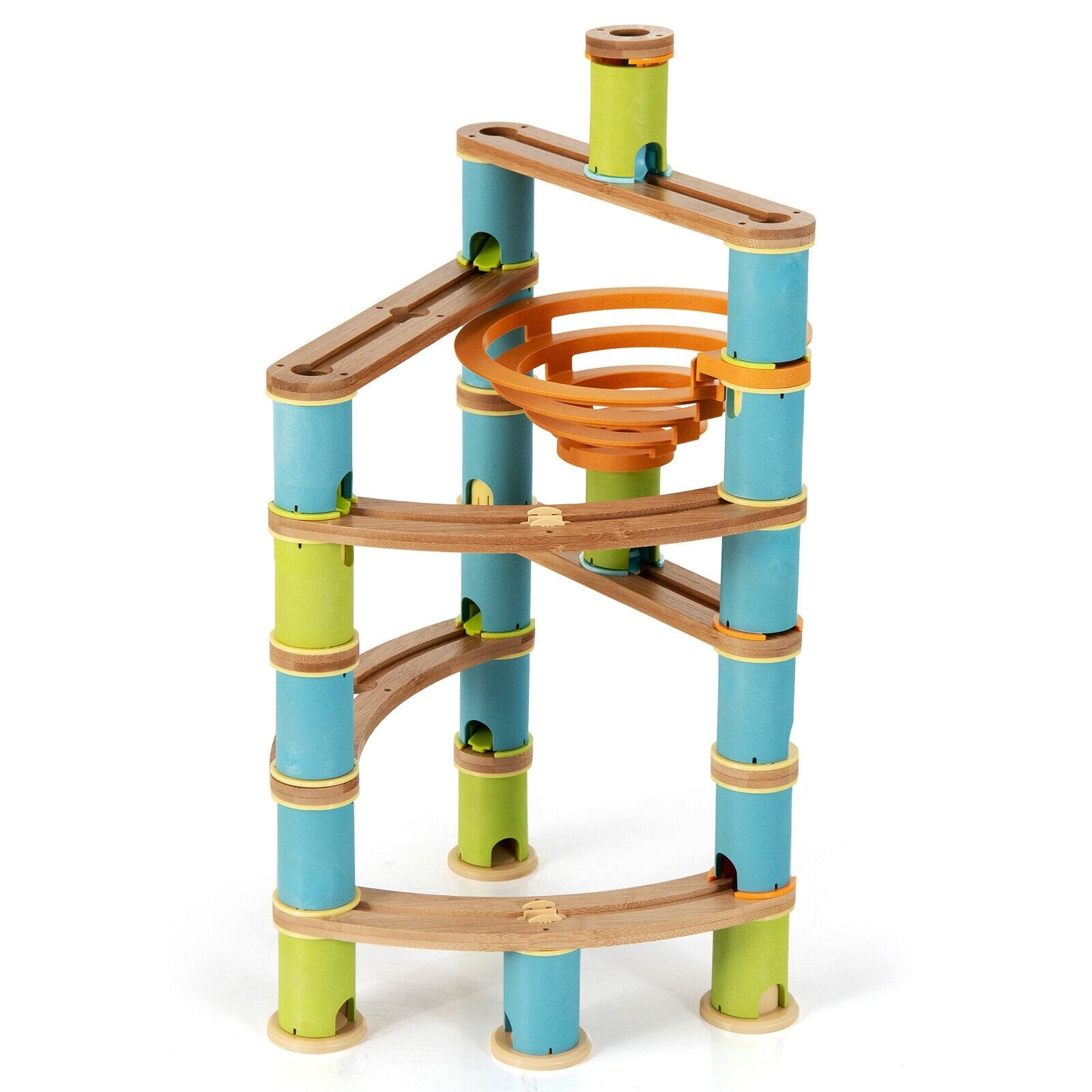 Bamboo Build Run Toy with Marbles for Kids Over 4, Multicolor Learning Toys   at Gallery Canada