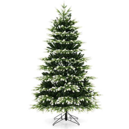 6 Feet Hinged Christmas Tree with 350 LED Lights Remote Control, Green Christmas Tree   at Gallery Canada