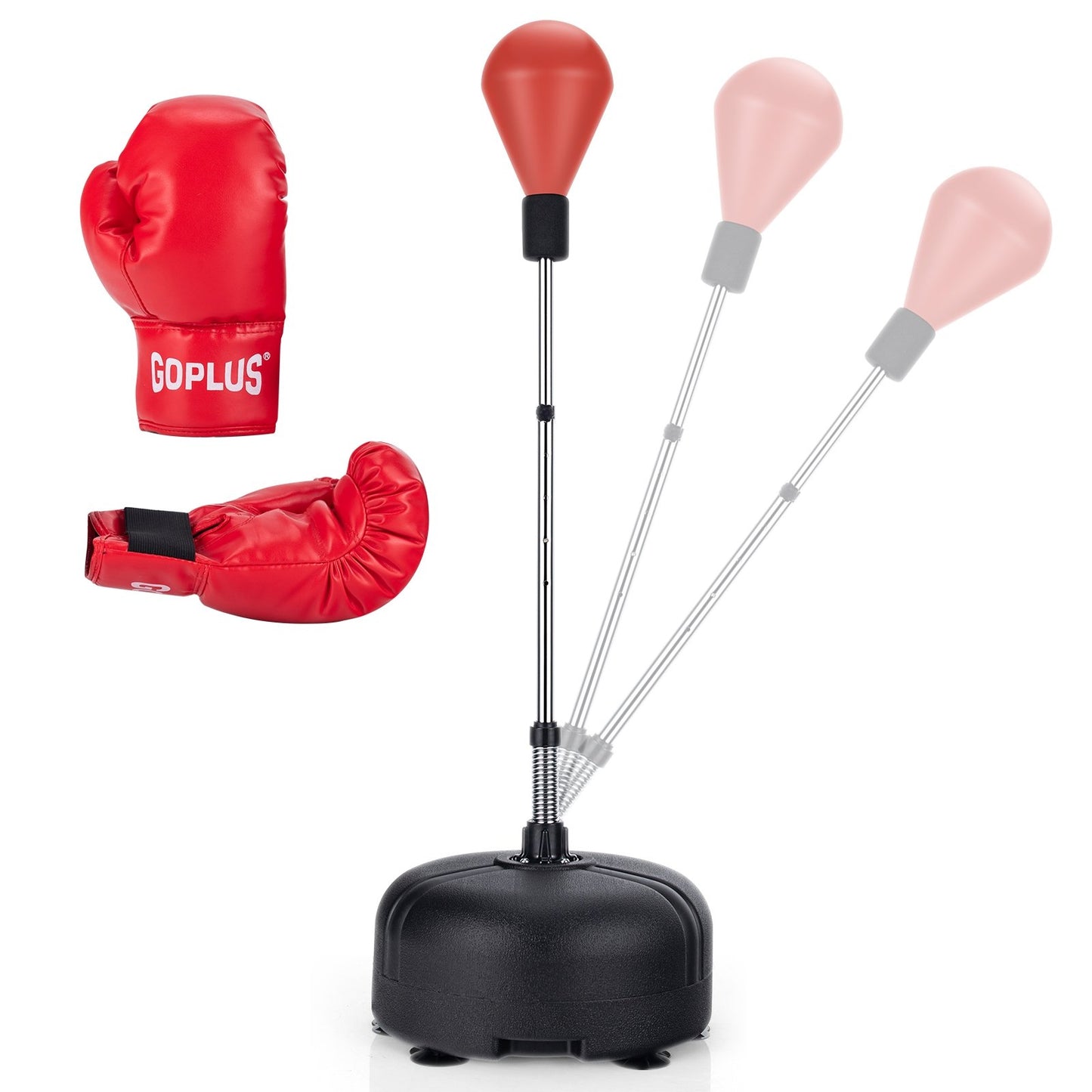 Adjustable Freestanding Punching Bag with Boxing Gloves, Red Boxing & Martial Arts   at Gallery Canada