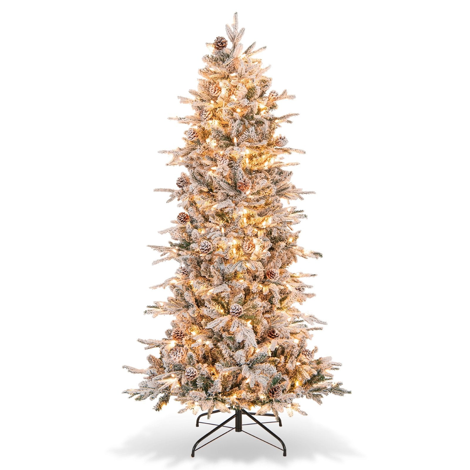 6 Feet Pre-lit Artificial Christmas Tree, Green Christmas Tree   at Gallery Canada