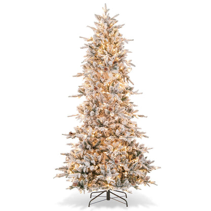 6/7.5 Feet Pre-lit Artificial Christmas Tree-7.5 ft, Green Christmas Tree   at Gallery Canada