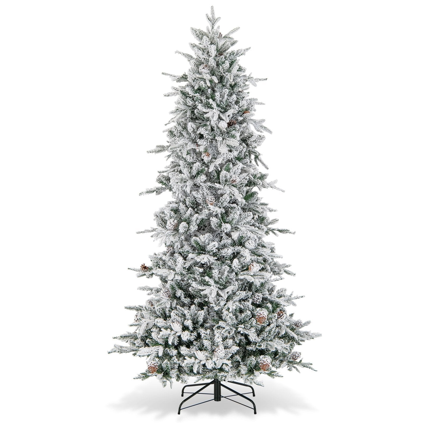 6/7.5 Feet Pre-lit Artificial Christmas Tree-7.5 ft, Green Christmas Tree   at Gallery Canada