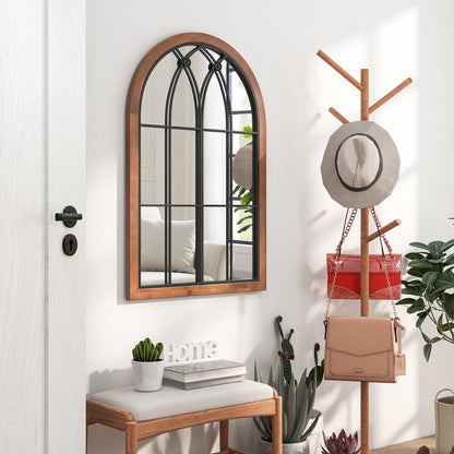 Arched Window Finished Mirror with Back Board, Natural Wall Mirrors   at Gallery Canada