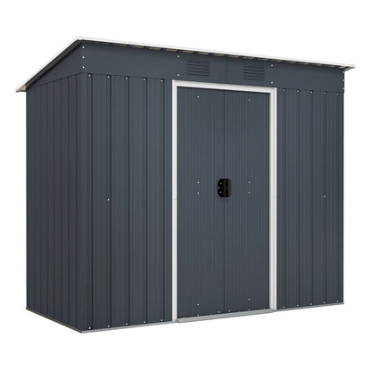 3.6 x 7.1 FT Outside Garden Storage Shed Tool House with Ground Foundation Frame, Dark Green Sheds & Outdoor Storage   at Gallery Canada