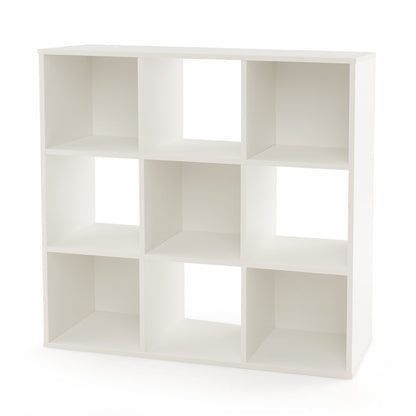 Wooden Kids Bookcase with Storage Cubbies and Anti-toppling Devices, White Kids Storage   at Gallery Canada