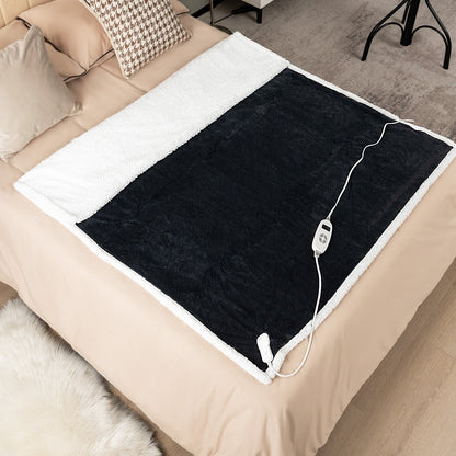 Electric Heated Blanket Throw with 10 Heat Settings, Gray Bedding   at Gallery Canada