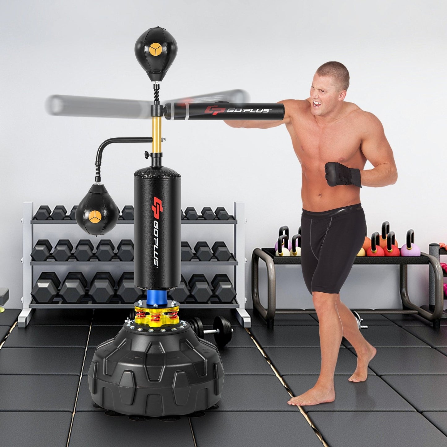 Boxing Speed Trainer Freestanding Fillable 360° Spinning Bar Adjustable Height Boxing & Martial Arts   at Gallery Canada