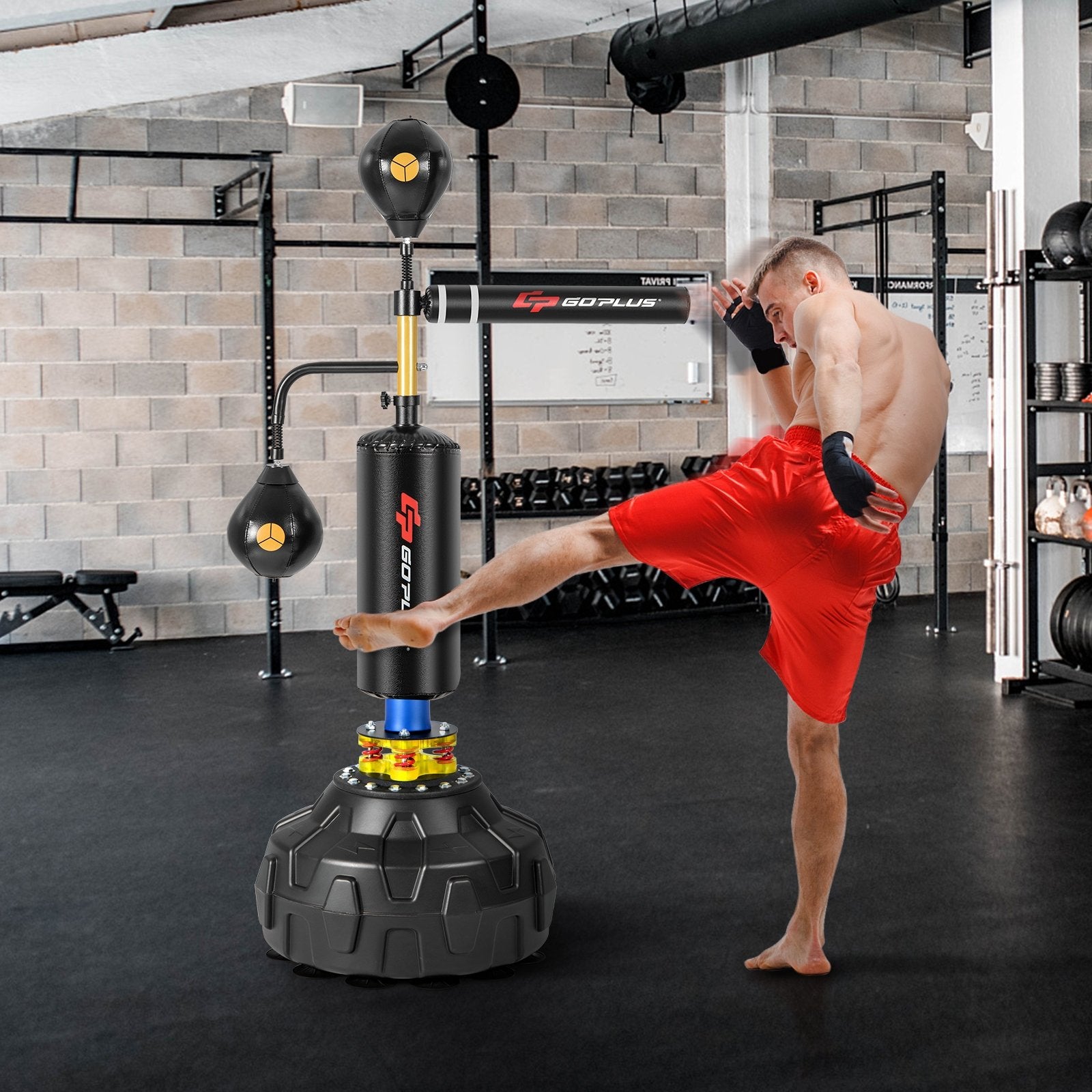 Boxing Speed Trainer Freestanding Fillable 360° Spinning Bar Adjustable Height Boxing & Martial Arts   at Gallery Canada