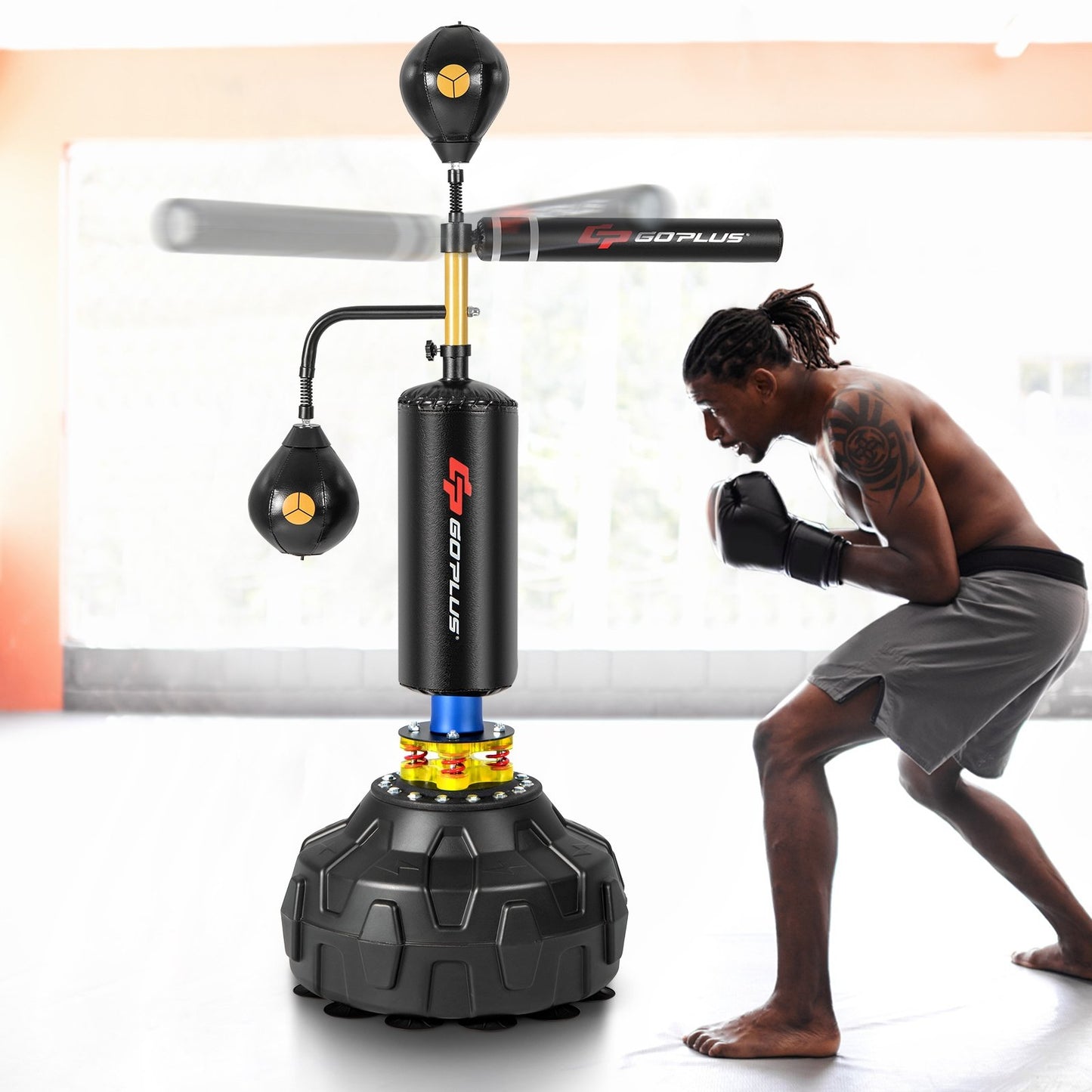 Boxing Speed Trainer Freestanding Fillable 360° Spinning Bar Adjustable Height Boxing & Martial Arts   at Gallery Canada