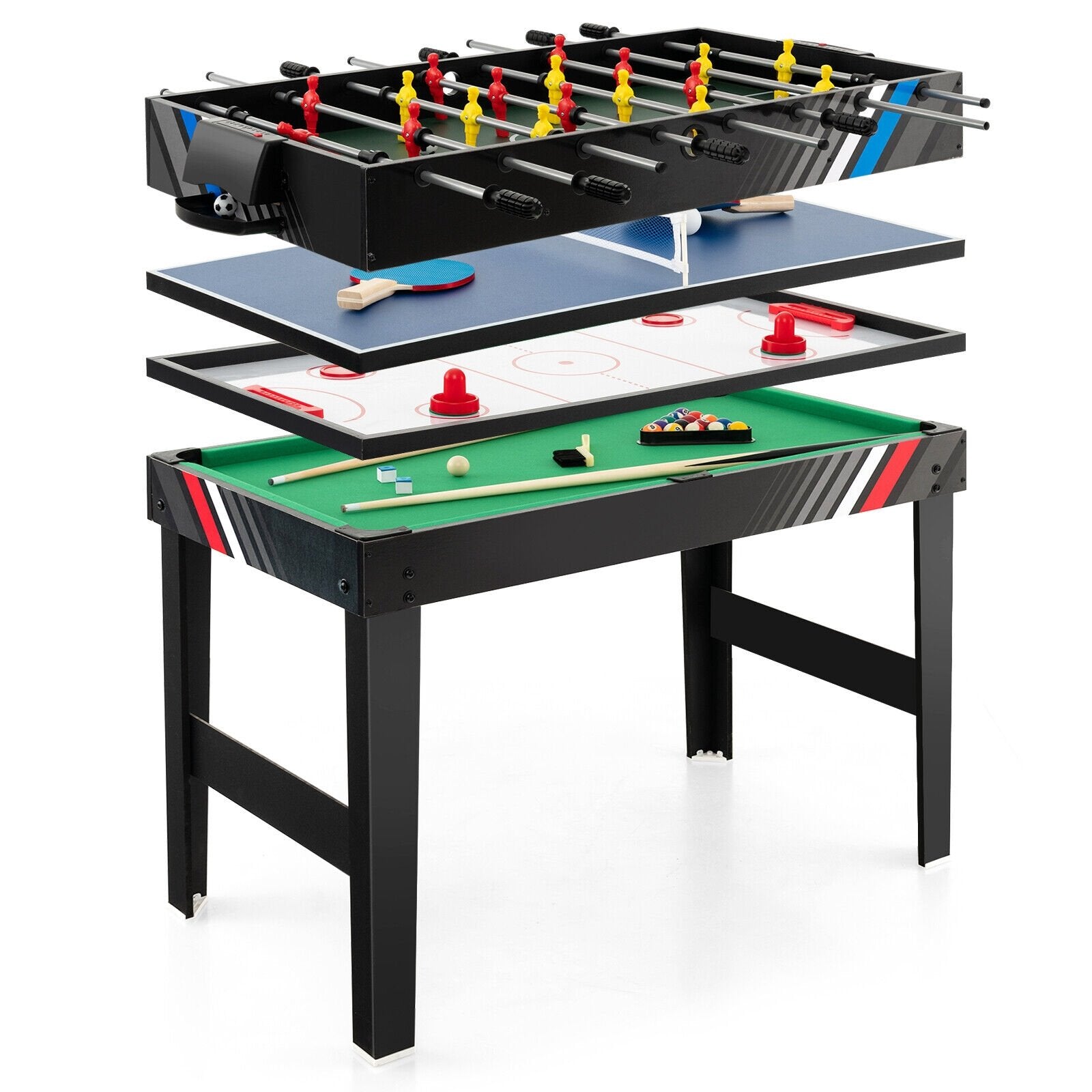 4-in-1 Multi Game Table with Pool Billiards Game Room   at Gallery Canada