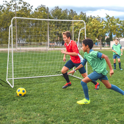 Soccer Goal for Backyard with Heavy Duty Frame and Ground Stakes, White Sport Equipments   at Gallery Canada