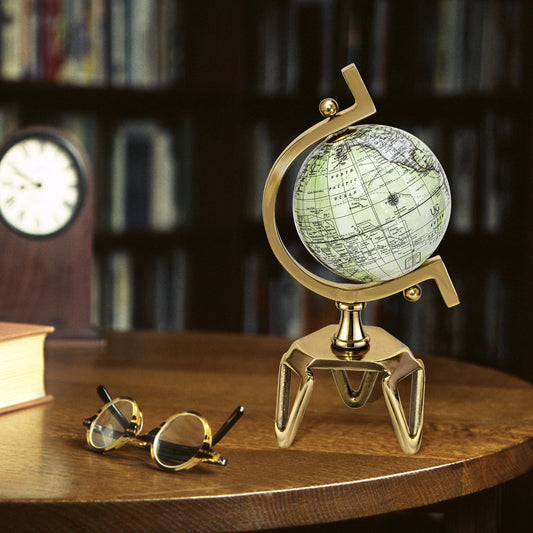 Educational Geographic 5/8/10 Inch World Globe with Triangle Metal Stand-5 inches - Gallery Canada