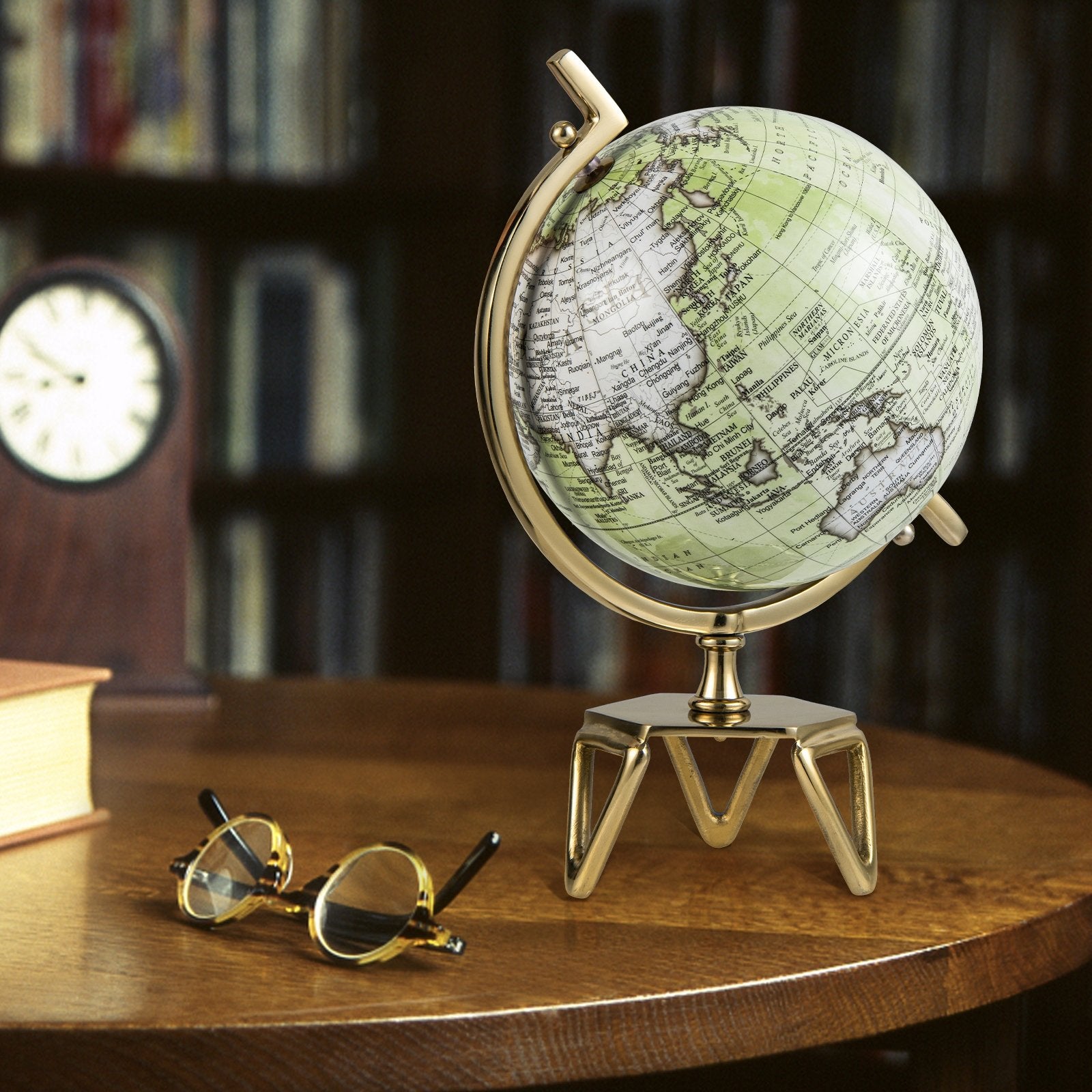 Educational Geographic 5/8/10 Inch World Globe with Triangle Metal Stand-10 inches Learning Toys   at Gallery Canada