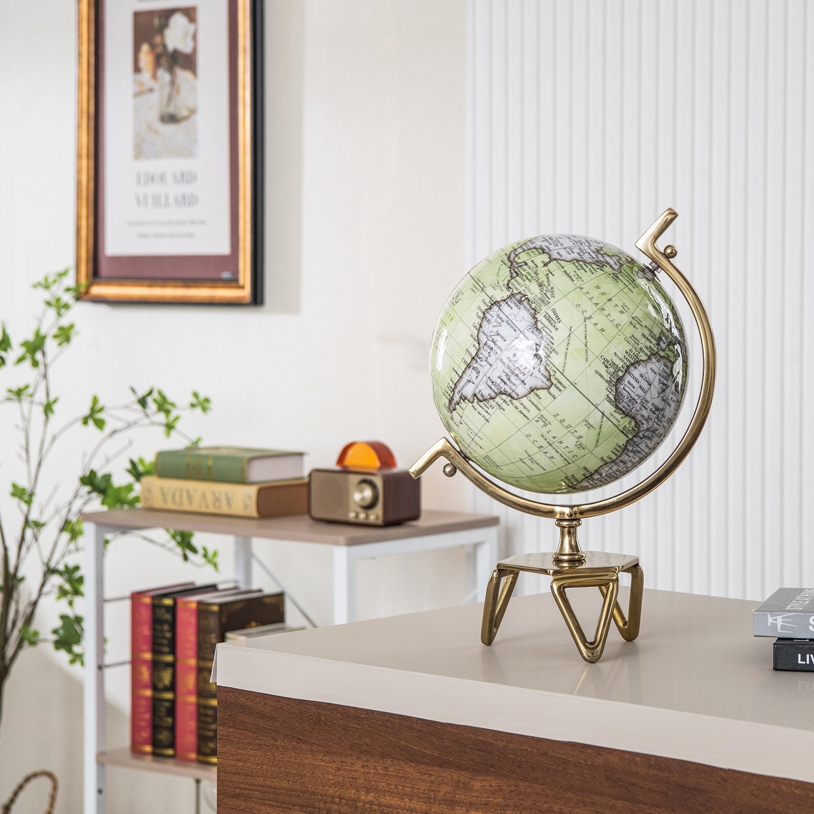 Educational Geographic 5/8/10 Inch World Globe with Triangle Metal Stand-10 inches Learning Toys   at Gallery Canada