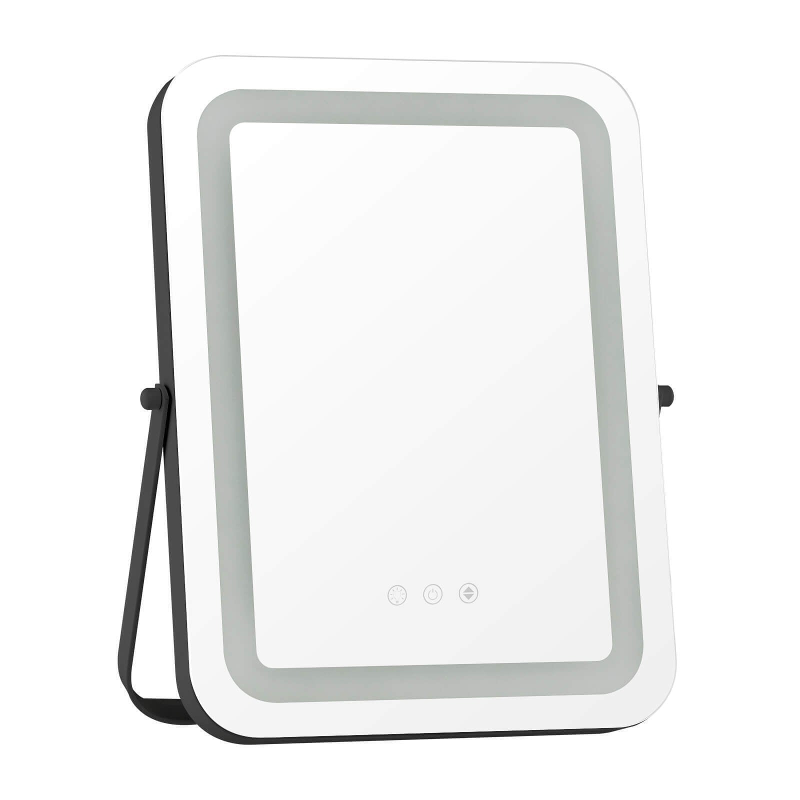 16 x 12 Inch Rectangular Vanity Makeup Mirror with 3 Color Dimmable Lighting, Black Mirrors at Gallery Canada