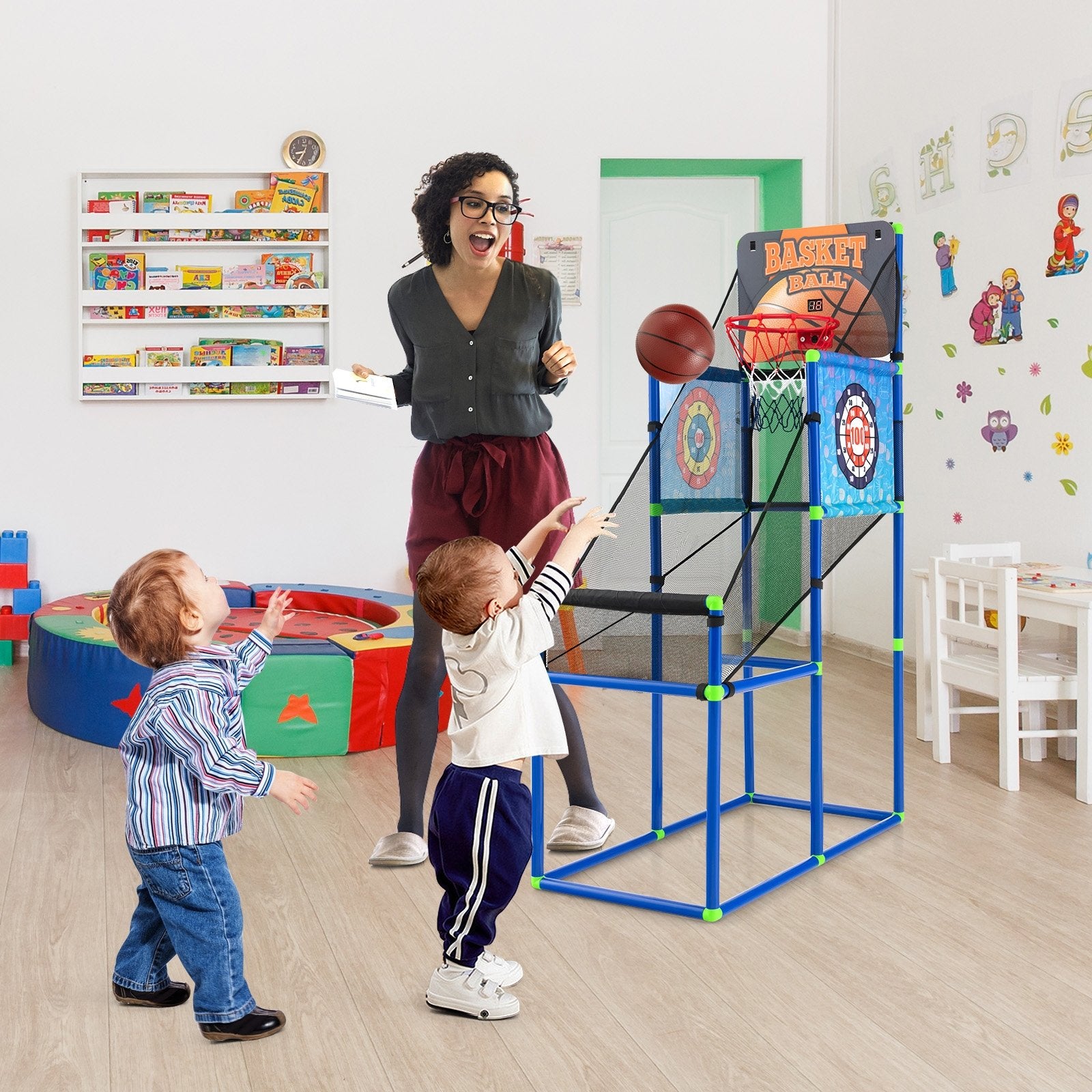 Kids Basketball Arcade Game with Electronic Scoreboard and Sound Effect Game Room   at Gallery Canada