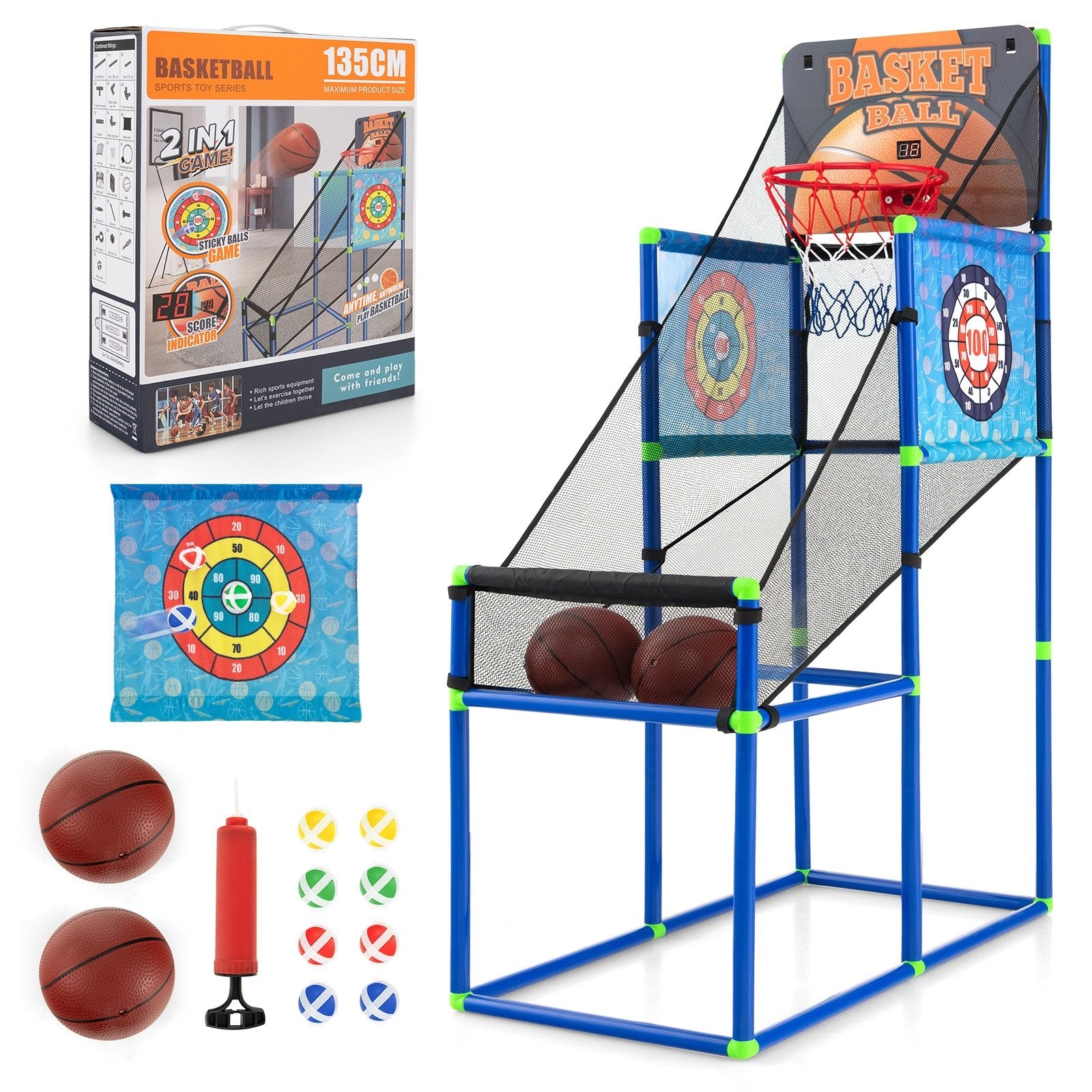 Kids Basketball Arcade Game with Electronic Scoreboard and Sound Effect Game Room   at Gallery Canada