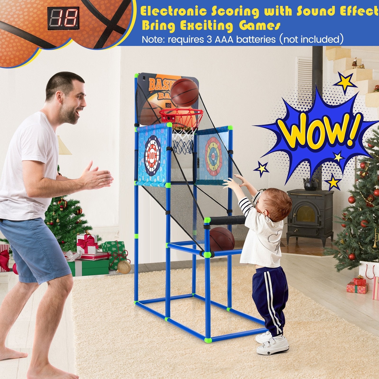 Kids Basketball Arcade Game with Electronic Scoreboard and Sound Effect Game Room   at Gallery Canada