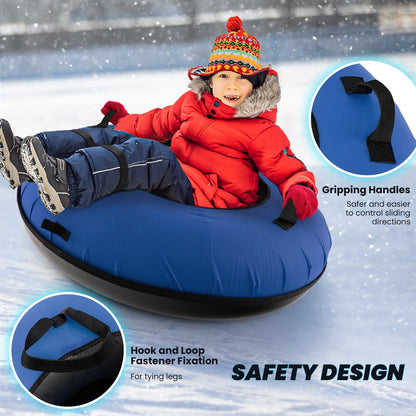 40" Inflatable Snow Sled for Kids and Adults, Blue Winter Sports & Activities   at Gallery Canada