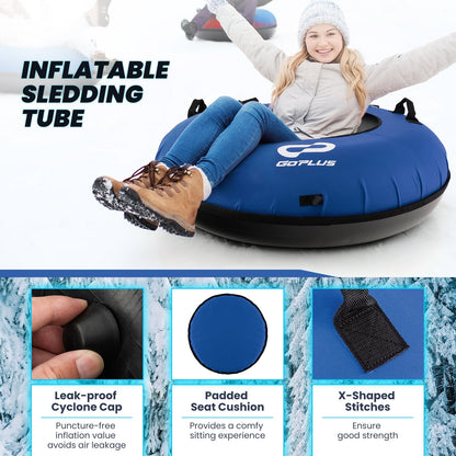 40" Inflatable Snow Sled for Kids and Adults, Blue Winter Sports & Activities   at Gallery Canada