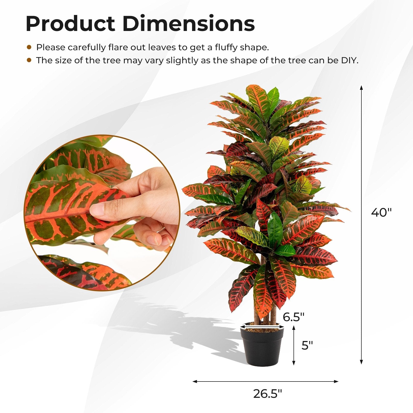 Artificial Croton Plant 40