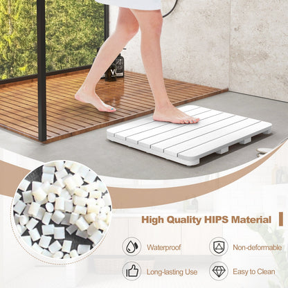 Waterproof HIPS Bath Spa Shower Mat with Non Slip Foot Pads, White Bath Safety   at Gallery Canada