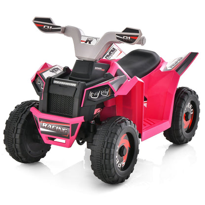 Kids Ride on ATV 4 Wheeler Quad Toy Car with Direction Control, Pink Powered Ride On Toys   at Gallery Canada